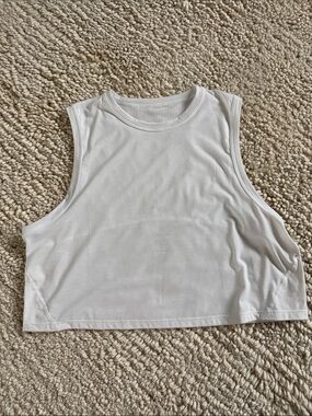 Sweaty Betty Women's White Sleeveless Muscle Tank Top